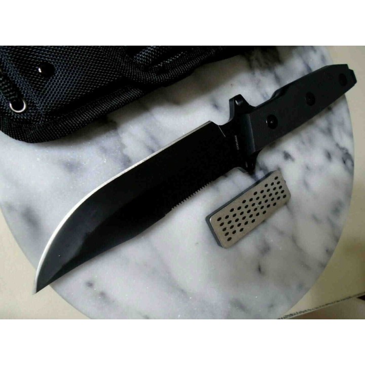 Couteau de Combat Smith&Wesson Homeland Security Tactical Lame Acier 7Cr17MoV Etui Nylon SWSUR4NCP - Livraison Gratuite