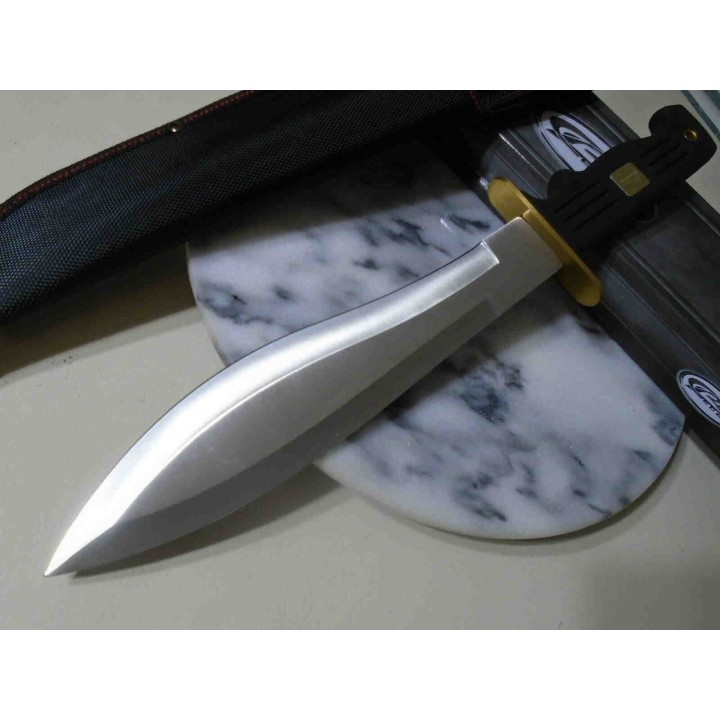 Couteau Kukri Machette Big Bad Bolo Bowie Lame Acier Inox Manche Rubber Etui Nylon CN211491 - Livraison Gratuite