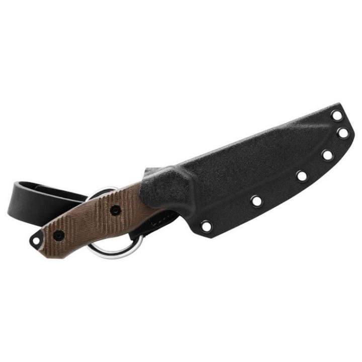 Couteau Bushcraft TOPS Knives Trail Seeker Lame Acier 1095 Manche Micarta Etui Kydex USA TPTLSR01 - Livraison Gratuite