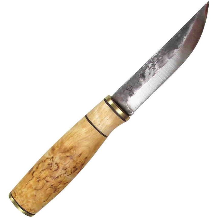 Couteau Puukko Brisa Polar Knife 95 Lame Carbone 80CrV2 Manche Bois Etui Cuir Made In FInland BRI24154 - Livraison Gratuite
