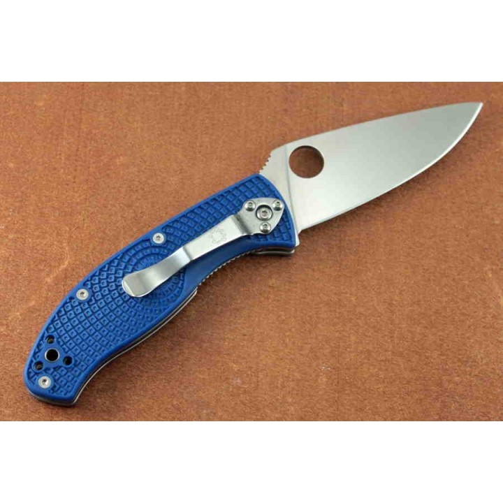 Couteau Spyderco Tenacious S35VN Lame Manche FRN Blue Linerlock Clip SC122PBL - Livraison Gratuite