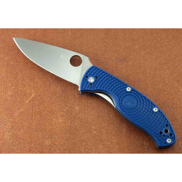 Couteau Spyderco Tenacious S35VN Lame Manche FRN Blue Linerlock Clip SC122PBL - Livraison Gratuite