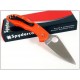 Couteau Spyderco Delica Flat Ground Orange Acier VG-10 Manche FRN Made In Japan SC11FPOR - Livraison Gratuite