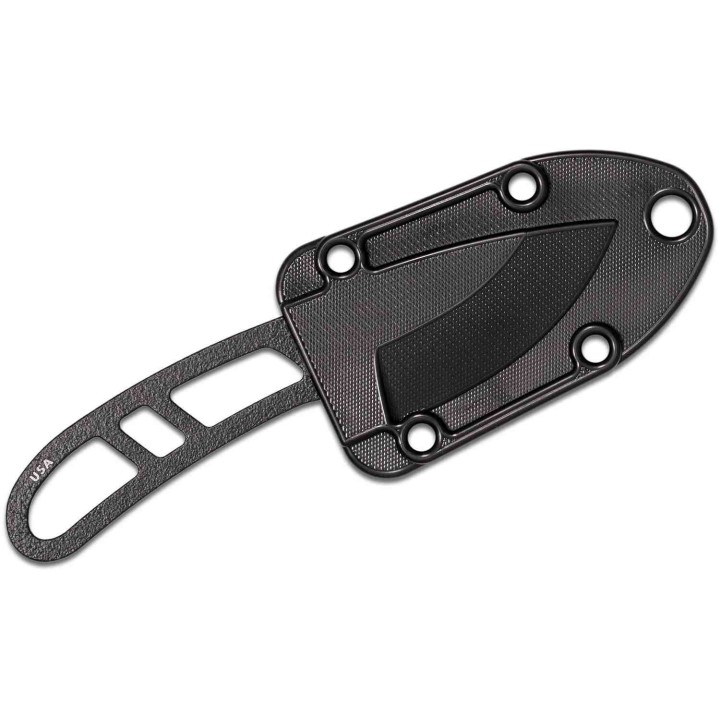 Couteau de Survie Esee Candiru Series Black Acier 1095 Made In USA Etui FRN ESCANB - Livraison Gratuite