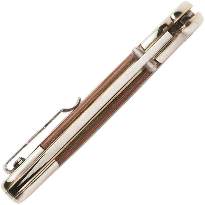 Couteau Browning Guide Series Lame Acier 14C28N Manche Micarta Clip Made In USA BR0453 - Livraison Gratuite