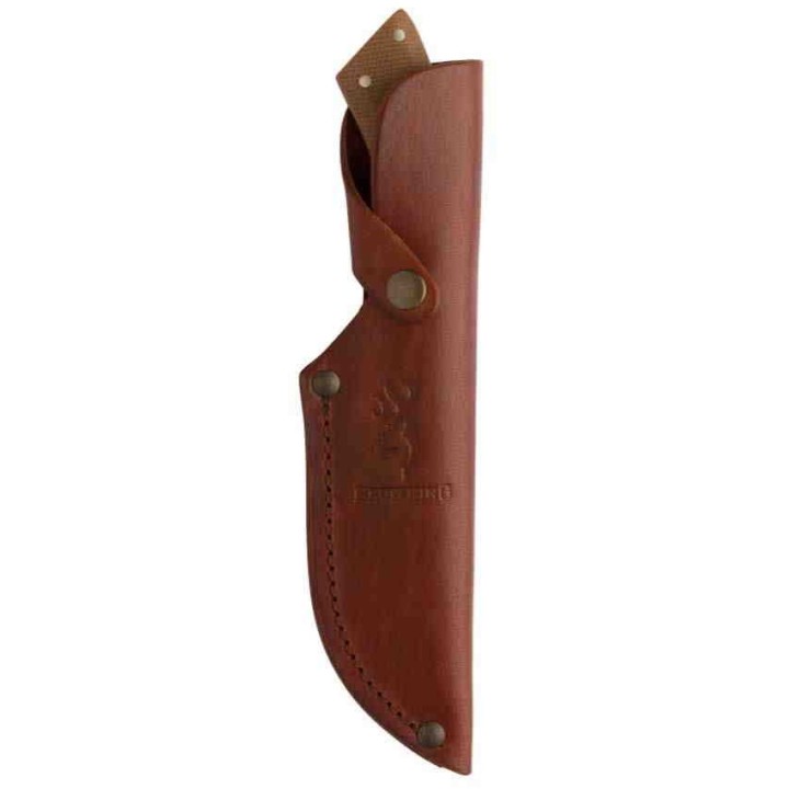Couteau Browning Guide Series Skinner Lame Acier 14C28N Manche Micarta Etui Cuir Made USA BR0451 - Livraison Gratuite