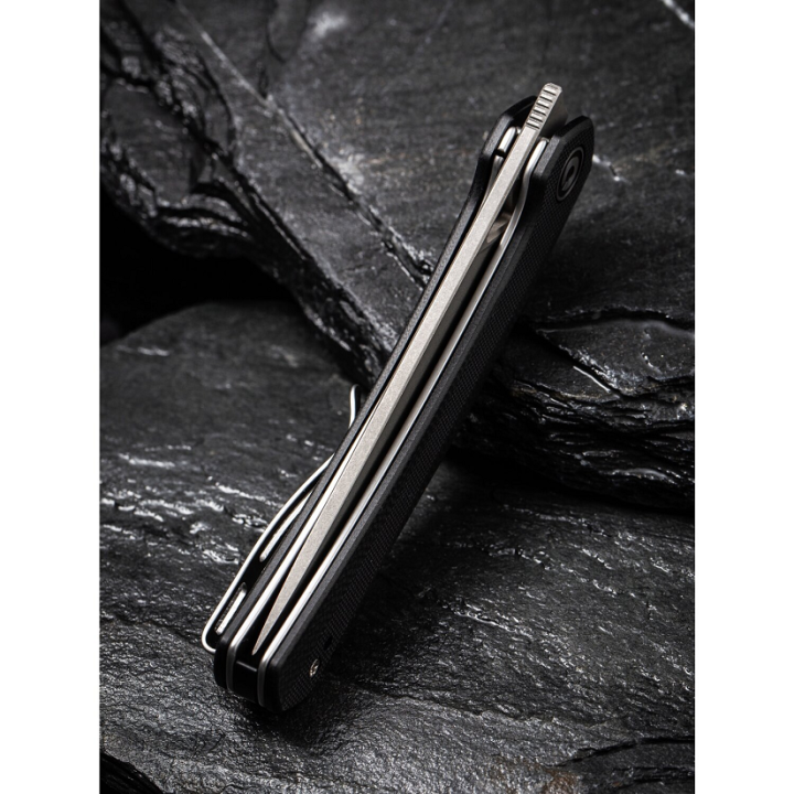 Couteau CIVIVI Lazar Black Lame Acier 10Cr15CoMoV Manche G10 Bearings Liner Loc CIVC200131 - Livraison Gratuite