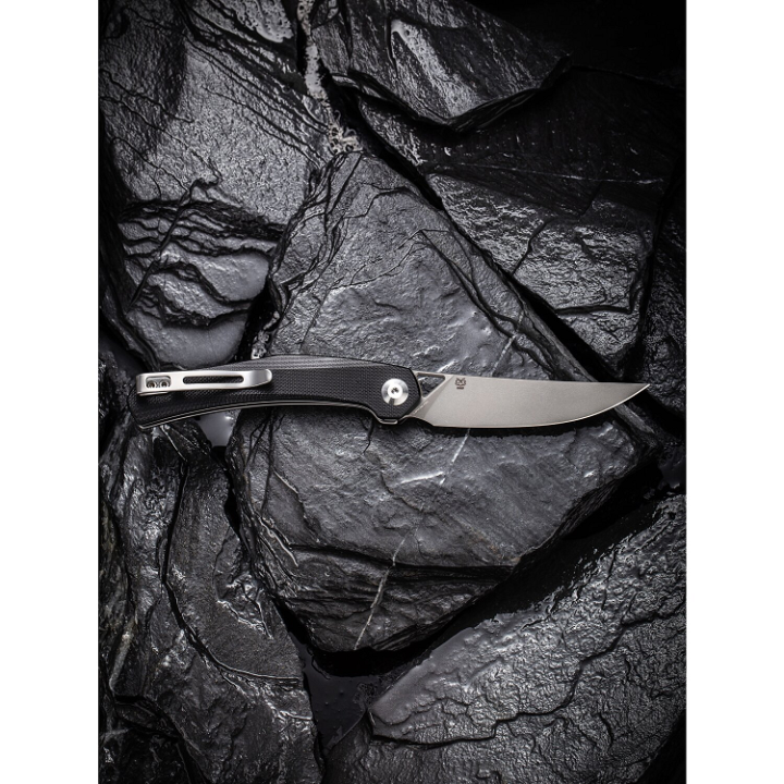 Couteau CIVIVI Lazar Black Lame Acier 10Cr15CoMoV Manche G10 Bearings Liner Loc CIVC200131 - Livraison Gratuite