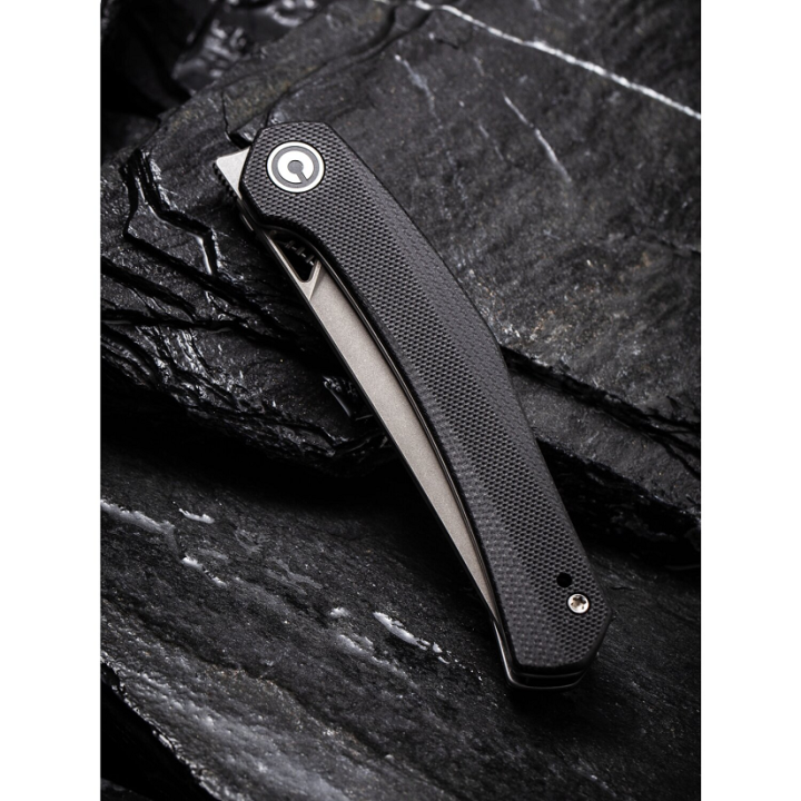 Couteau CIVIVI Lazar Black Lame Acier 10Cr15CoMoV Manche G10 Bearings Liner Loc CIVC200131 - Livraison Gratuite
