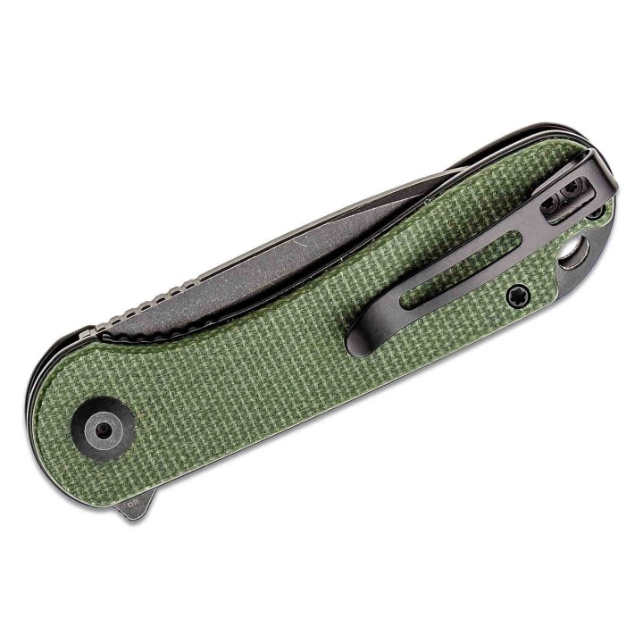 Couteau Civivi Elementum Tanto Green Lame Acier D2 Manche Micarta IKBS Linerlock Clip CIVC907TE - Livraison Gratuite