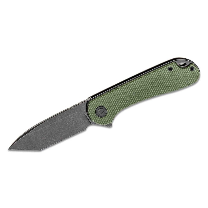 Couteau Civivi Elementum Tanto Green Lame Acier D2 Manche Micarta IKBS Linerlock Clip CIVC907TE - Livraison Gratuite