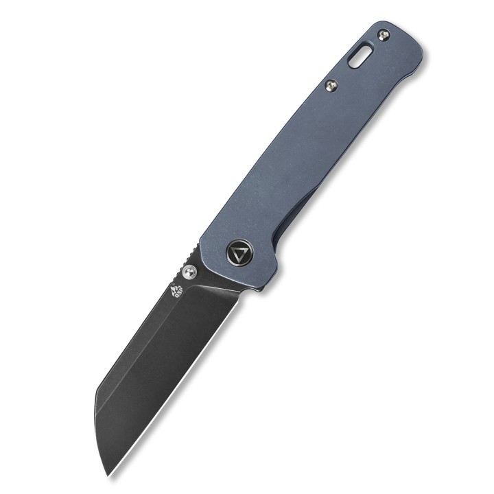 Couteau QSP Knife Penguin Ti Blue Lame Acier 154CM Manche Titane IKBS Framelock Clip QS130S - Livraison Gratuite