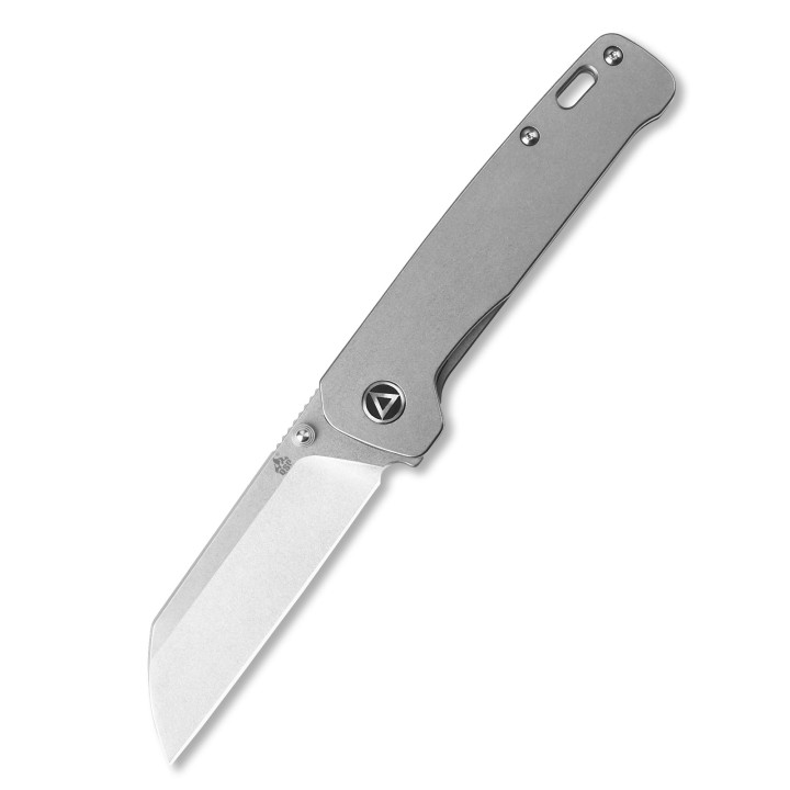 Couteau QSP Knife Penguin Ti Gray Lame Acier 154CM Manche Titane IKBS Framelock Clip QS130Q - Livraison Gratuite