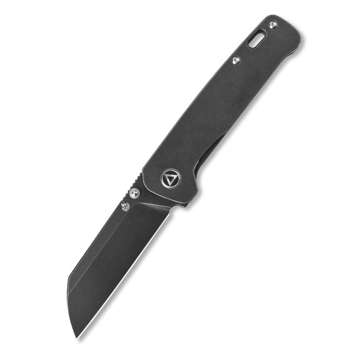Couteau QSP Penguin Ti Black Lame Acier 154CM Manche Titane IKBS Framelock Clip QS130O - Livraison Gratuite