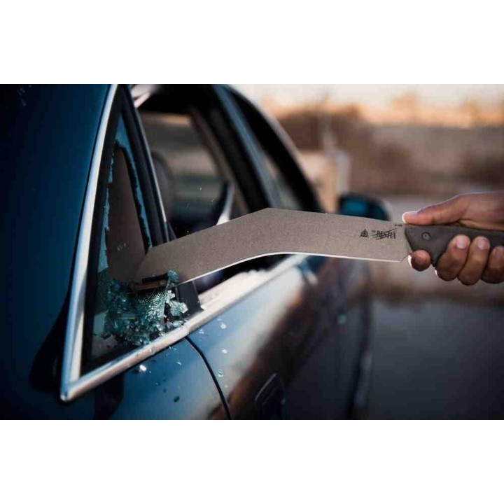Machette Kukri TOPS Knives The Bestia Lame Acier Carbone 1095 Manche Micarta Etui Kydex USA TPTBST01 - Livraison Gratuite