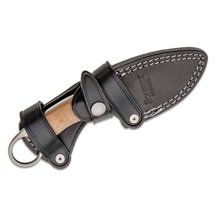 Couteau Karambit LionSteel H1 Lame Acier M390 Manche Natural Micarta Etui Cuir Made Italy LSTH1CVN - Livraison Gratuite