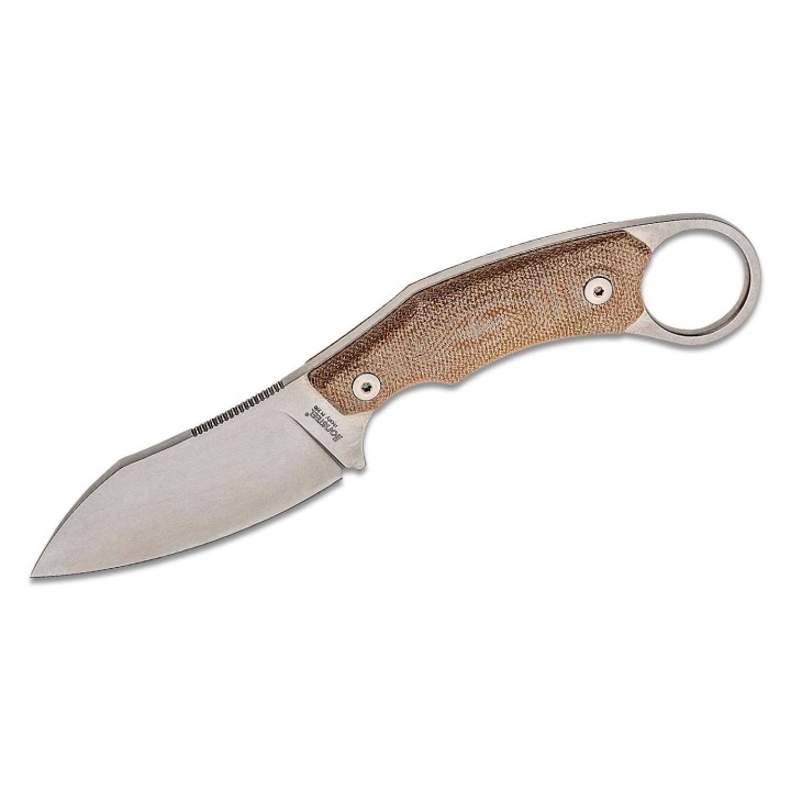 Couteau Karambit LionSteel H1 Lame Acier M390 Manche Natural Micarta Etui Cuir Made Italy LSTH1CVN - Livraison Gratuite