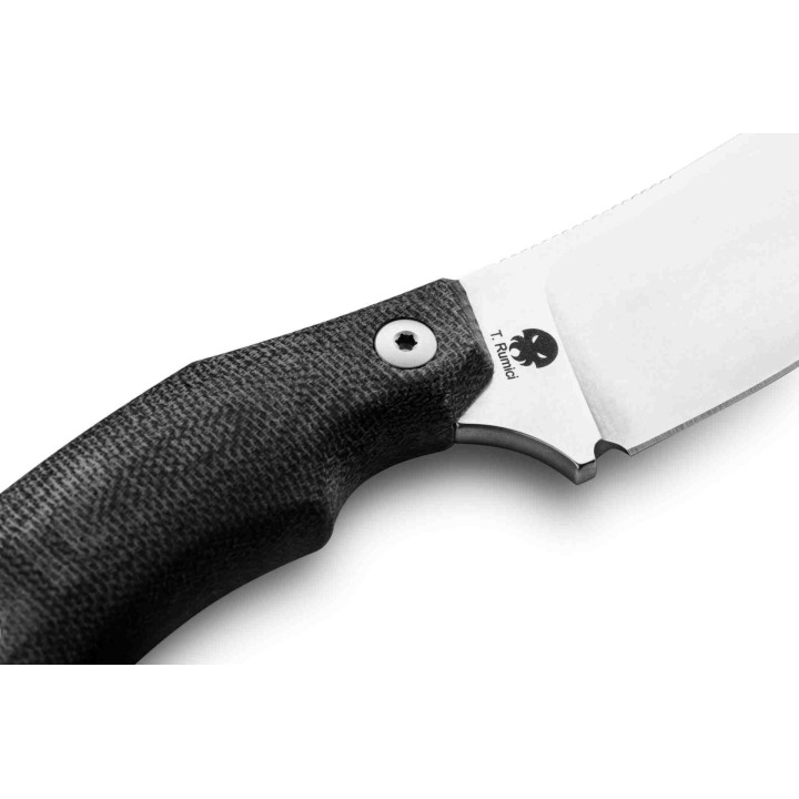 Couteau Karambit LionSteel H1 Lame Acier M390 Manche Black Micarta Etui Cuir Made Italy LSTH1GBK - Livraison Gratuite