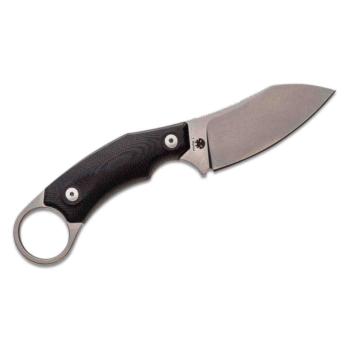Couteau Karambit LionSteel H1 Lame Acier M390 Manche Black Micarta Etui Cuir Made Italy LSTH1GBK - Livraison Gratuite