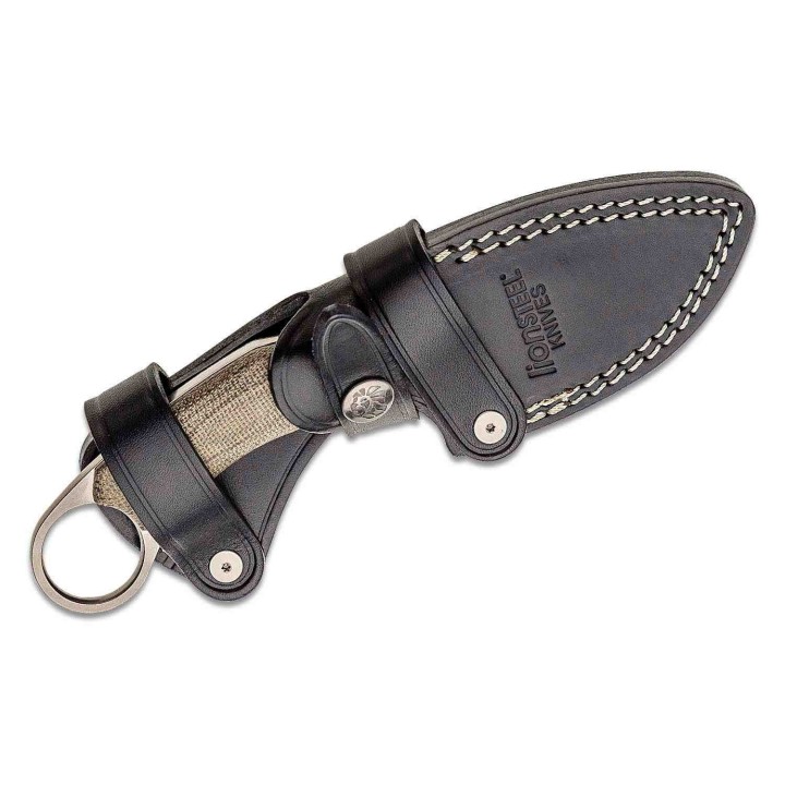 Couteau Karambit LionSteel H2 Lame Acier M390 Manche Green Micarta Etui Cuir Made Italy LSTH2CVG - Livraison Gratuite