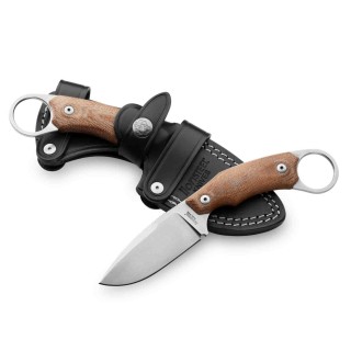 Couteau Karambit LionSteel H2 Lame Acier M390 Manche Natural Micarta Etui Cuir Made Italy LSTH2CVN - Livraison Gratuite