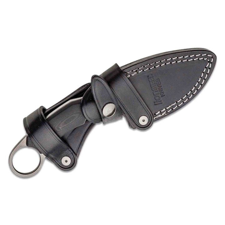 Couteau Karambit LionSteel H2 Lame Acier M390 Manche Black Micarta Etui Cuir Made Italy LSTH2CVN - Livraison Gratuite