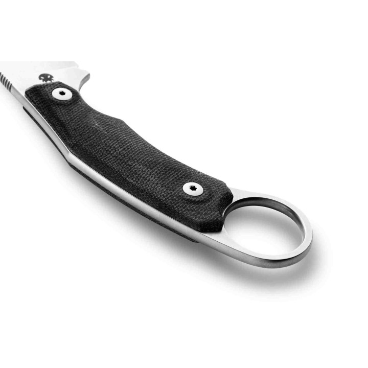 Couteau Karambit LionSteel H2 Lame Acier M390 Manche Black Micarta Etui Cuir Made Italy LSTH2CVN - Livraison Gratuite