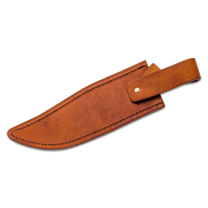Couteau Bowie Bear & Son Cocobolo Gold Rush Lame Acier 12C27M Manche Bois Etui Cuir Made In USA BCCB0034 - Livraison Gratuite