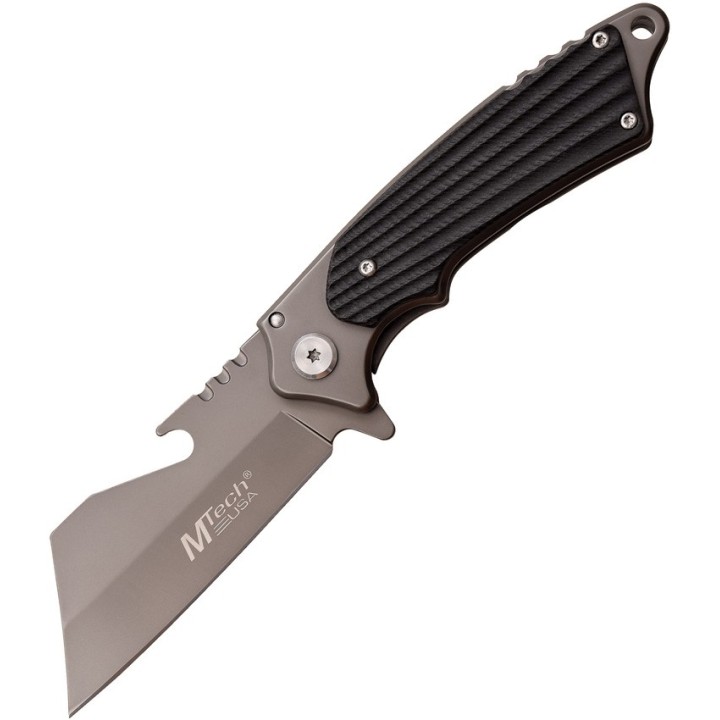 MTA1186GY Couteau MTech Butcher A/O Lame Acier 3Cr13 Manche G10 Linerlock Clip - Livraison Gratuite