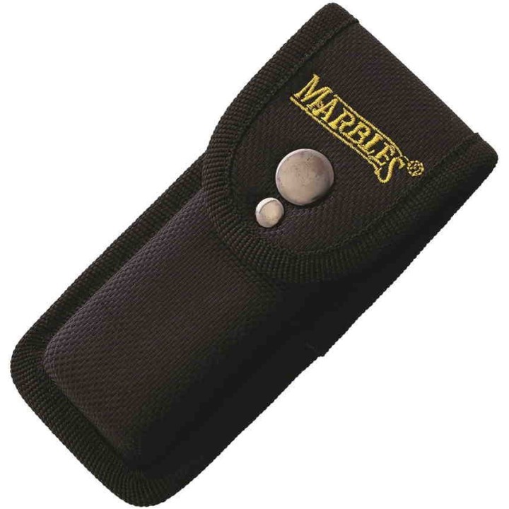 Couteau Marbles Brown Linen Micarta Lame Acier 440 Lockback Etui Nylon MR585 - Livraison Gratuite