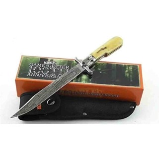 Couteau de Chasse Dague à la d'Estaing MARBLES Acier 440 Manche OS Etui Nylon MR312 - Livraison Gratuite