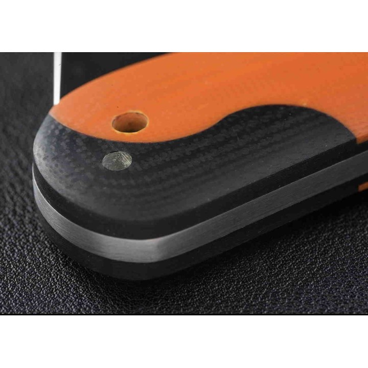 Couteau Marbles Cotton Sampler Orange Manche G10 Lame Acier 440 MR597 - Livraison Gratuite