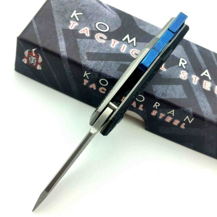 Couteau Mousqueton Varape Komoran Manche G10 Lame Acier Inox Mousqueton KO033 - Livraison Gratuite