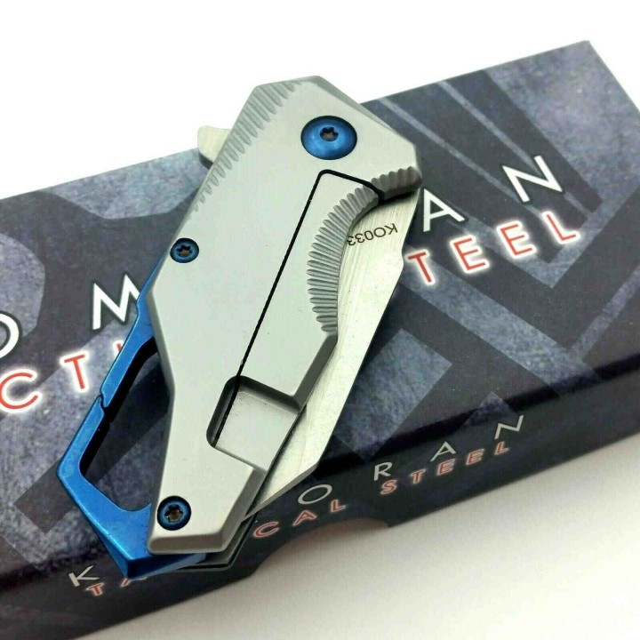 Couteau Mousqueton Varape Komoran Manche G10 Lame Acier Inox Mousqueton KO033 - Livraison Gratuite