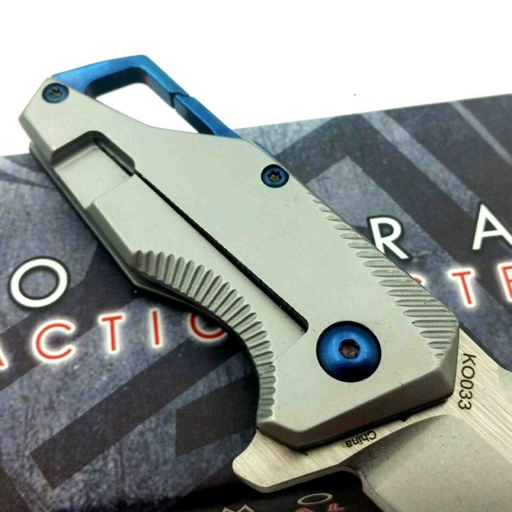 Couteau Mousqueton Varape Komoran Manche G10 Lame Acier Inox Mousqueton KO033 - Livraison Gratuite