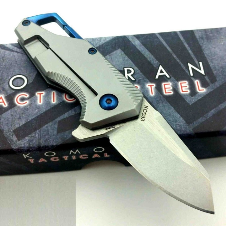 Couteau Mousqueton Varape Komoran Manche G10 Lame Acier Inox Mousqueton KO033 - Livraison Gratuite