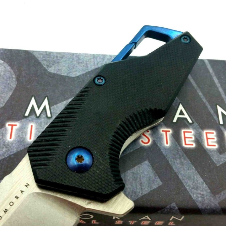 Couteau Mousqueton Varape Komoran Manche G10 Lame Acier Inox Mousqueton KO033 - Livraison Gratuite