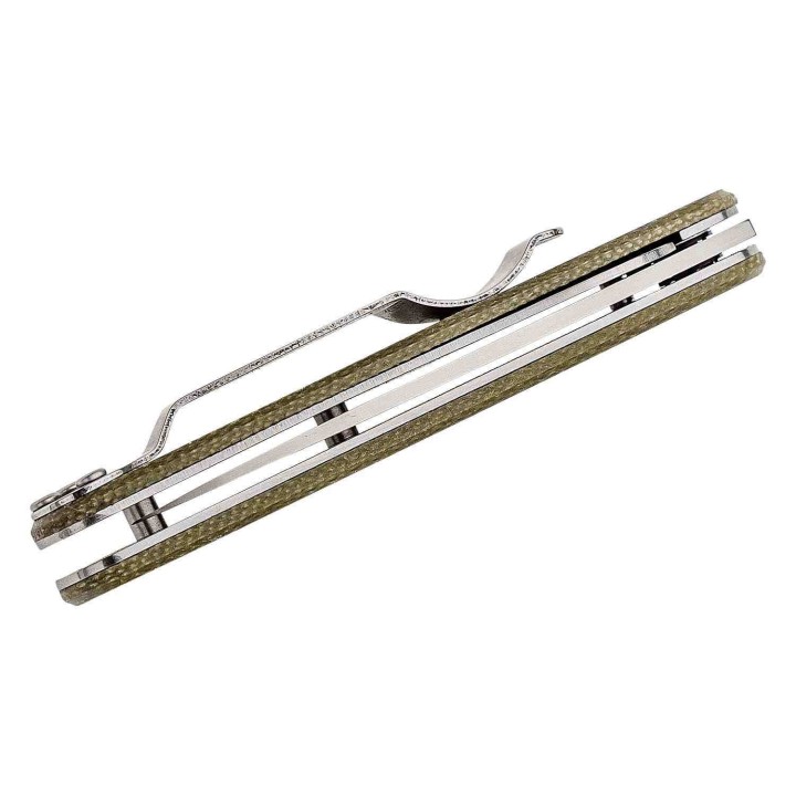 Couteau Esee Churp Green Lame Acier D2 Manche Micarta Linerlock Clip BRKC1 - Livraison Gratuite