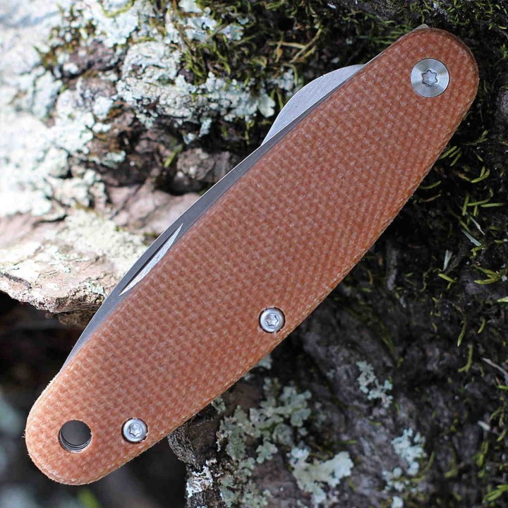 Couteau Esee Churp Brown Lame Acier D2 Manche Micarta Linerlock Clip BRKC2 - Livraison Gratuite
