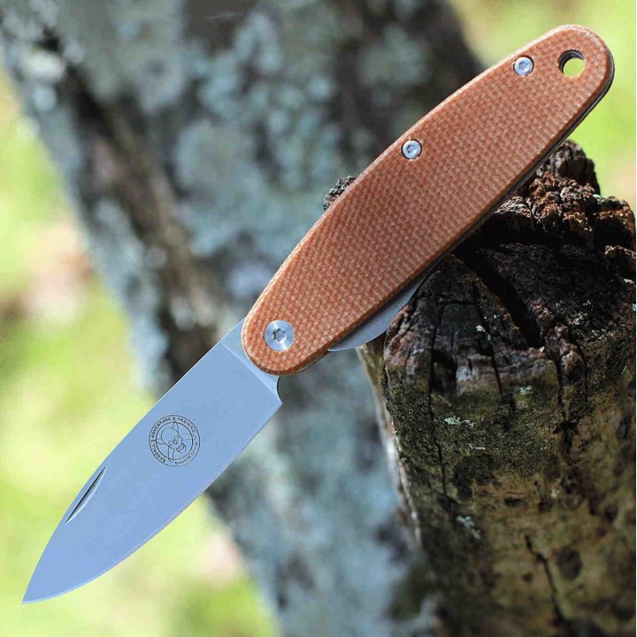 Couteau Esee Churp Brown Lame Acier D2 Manche Micarta Linerlock Clip BRKC2 - Livraison Gratuite