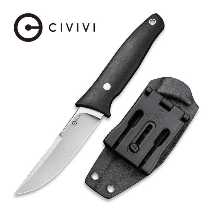 Couteau CIVIVI Tamashii  Black Lame Acier D2 Manche G10 Etui Kydex CIVC190461 - Livraison Gratuite