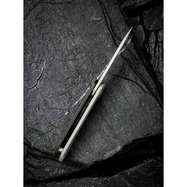 Couteau Civivi Mini Elementum Copper Lame Acier 14C28N Manche Cuivre IKBS Framelock CIVC18062Q2 - Livraison Gratuite