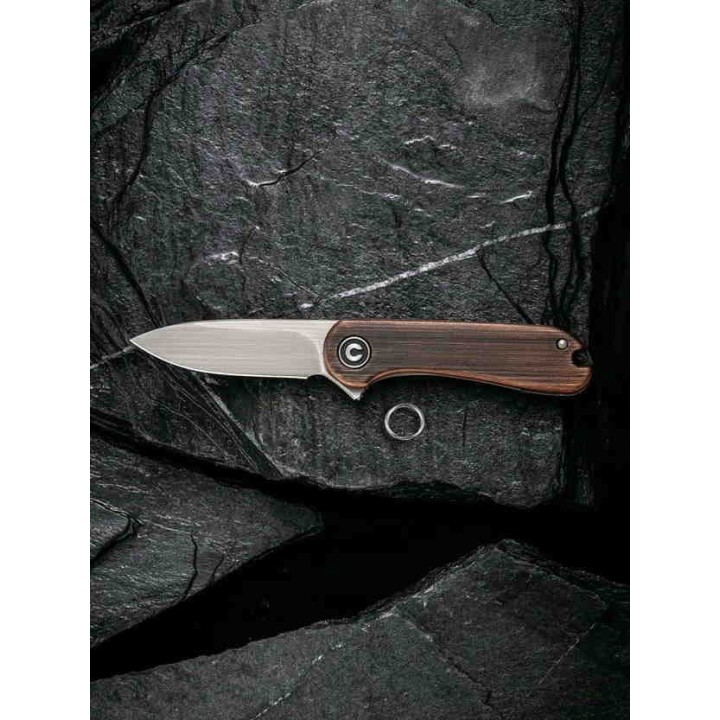 Couteau Civivi Mini Elementum Copper Lame Acier 14C28N Manche Cuivre IKBS Framelock CIVC18062Q2 - Livraison Gratuite