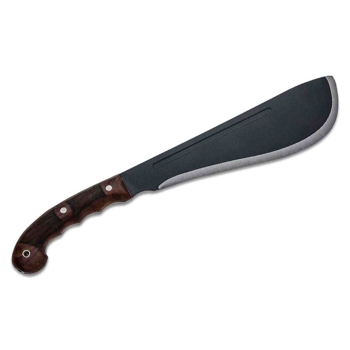 Kukri Condor Departure Bolo Machete Lame Acier Carbone 1075 Manche Bois Etui Cuir Salvador CTK3955122HC - Livraison Gratuite
