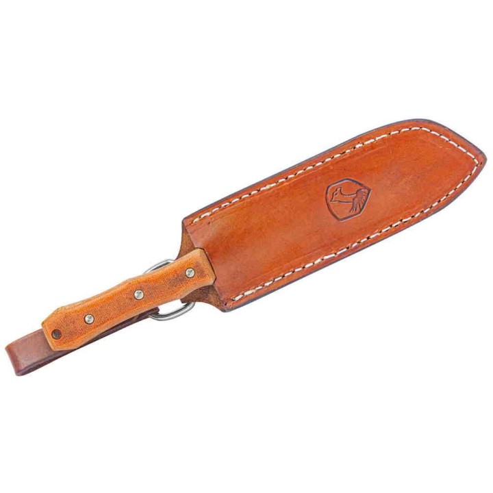 Couteau Condor Mountain Pass Surveyor Lame Acier 440C Manche Micarta Etui Cuir Salvador CTK2018625C - Livraison Gratuite