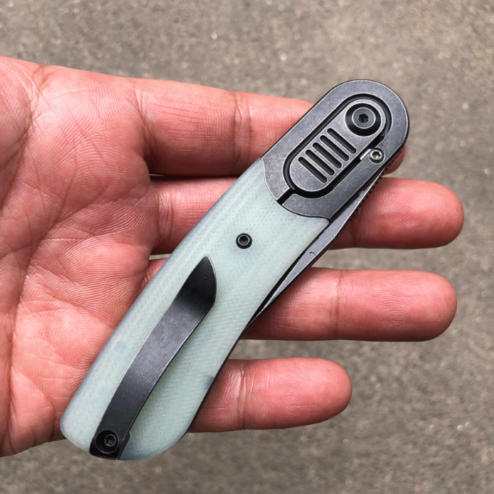 Couteau Kansept Reverie Jade Manche G10/Titane Lame S35VN IKBS Framelock Clip K2025A5 - Livraison Gratuite
