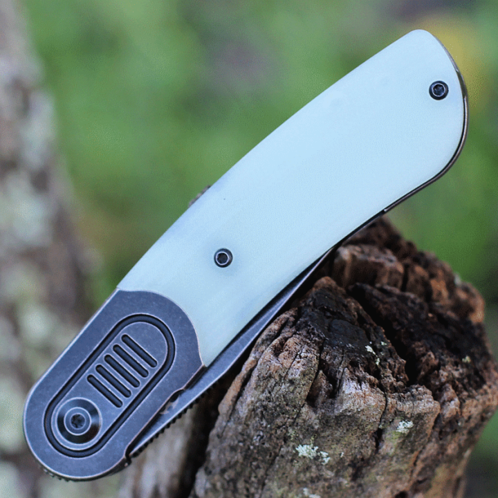 Couteau Kansept Reverie Jade Manche G10/Titane Lame S35VN IKBS Framelock Clip K2025A5 - Livraison Gratuite