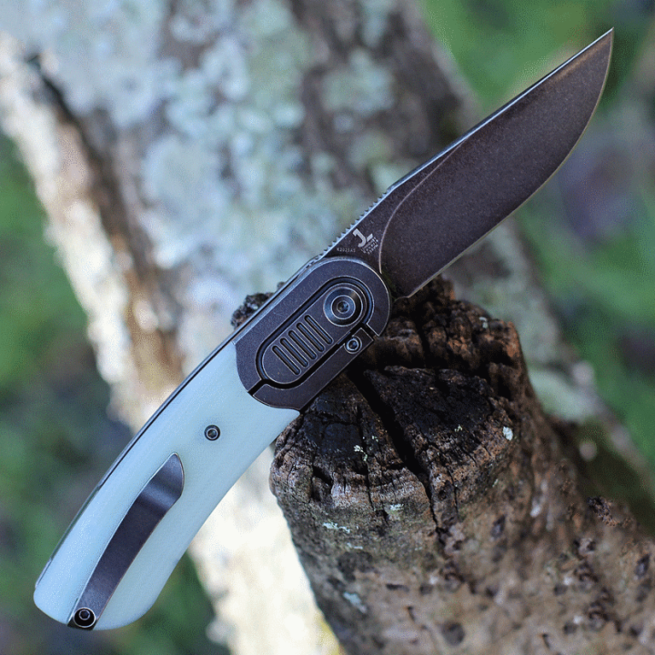 Couteau Kansept Reverie Jade Manche G10/Titane Lame S35VN IKBS Framelock Clip K2025A5 - Livraison Gratuite
