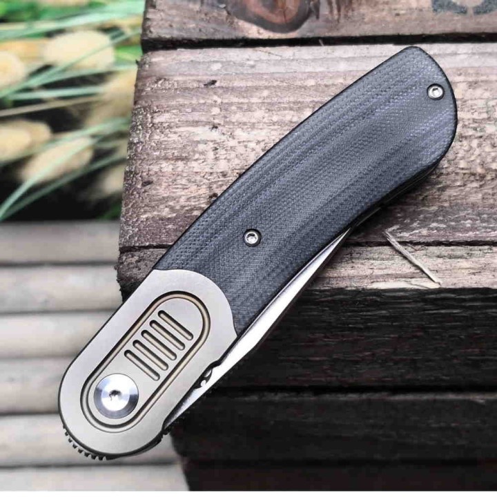 Couteau Kansept Reverie Black Manche G10/Titane Lame S35VN IKBS Framelock Clip K2025A1 - Livraison Gratuite