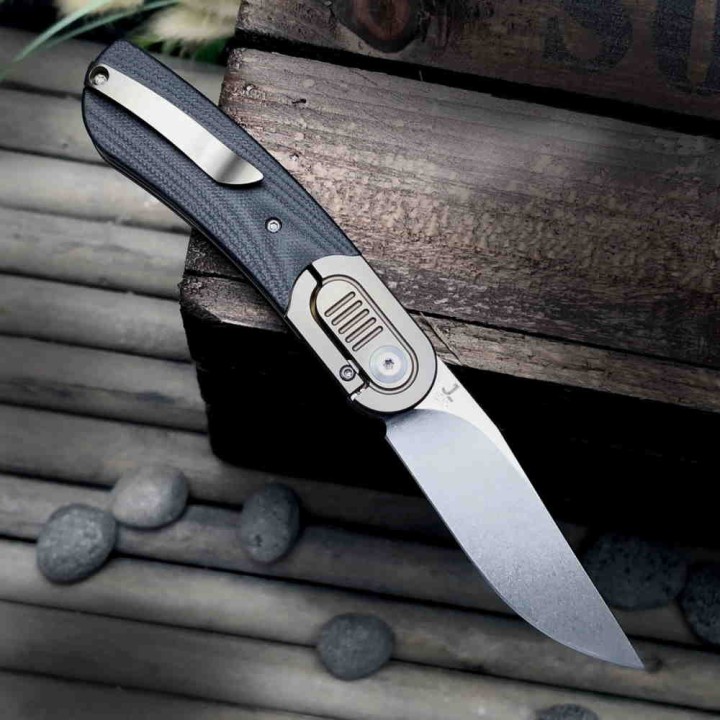 Couteau Kansept Reverie Black Manche G10/Titane Lame S35VN IKBS Framelock Clip K2025A1 - Livraison Gratuite